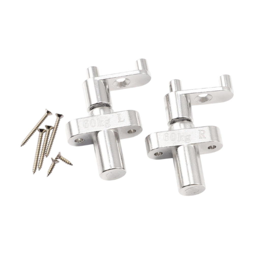 Crofta 2 Pieces Dressing Table Hinges Strong Load Bearing Capacity Concealed Hinges 60kg Torque