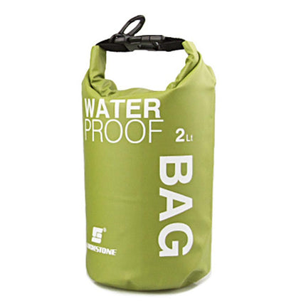 Crofta Waterproof Dry Bag Sack Pouch Kayaking Camping Rafting Floating 2L Green