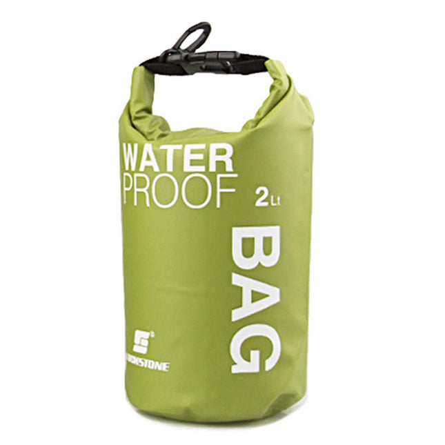 Crofta Waterproof Dry Bag Sack Pouch Kayaking Camping Rafting Floating 2L Green