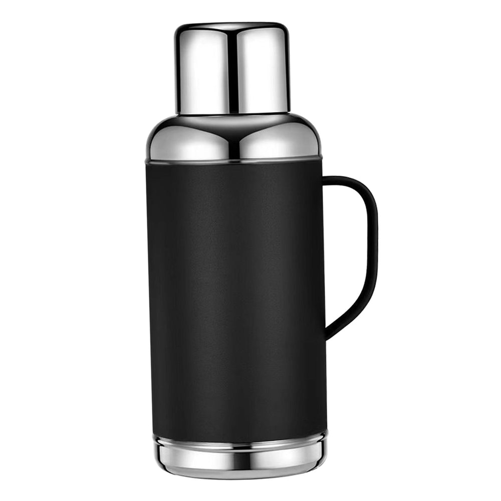 Large Insulated Water Bottle 1.2L Portable Beverage Tumbler for Driving Gift Black