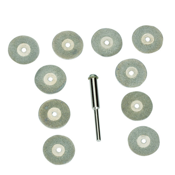 Crofta 10pcs 20mm Diamond Cutting Discs Cut Off Wheels