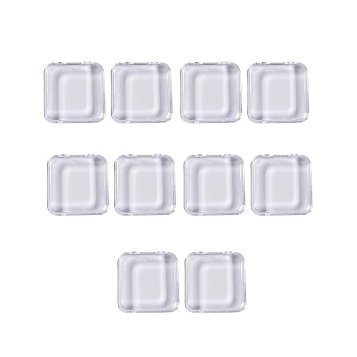 Crofta 10Pcs Press on Nail Storage Boxes Small Nail Packing Box for Nail Salon Home White