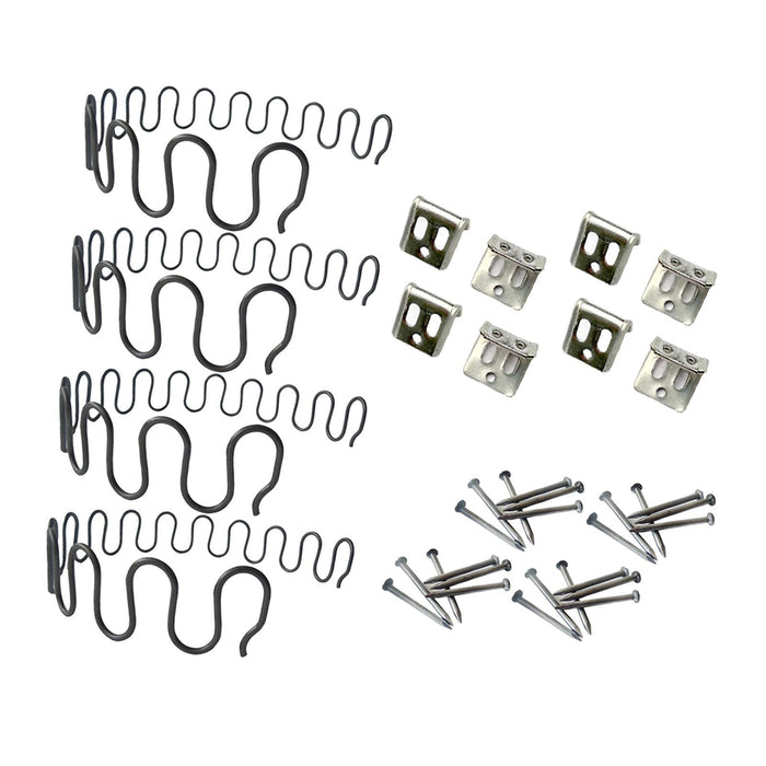 4 Pieces Couch Spring Repair Kit DIY Supplies for Home Repairing Settee Seat Length 45CM