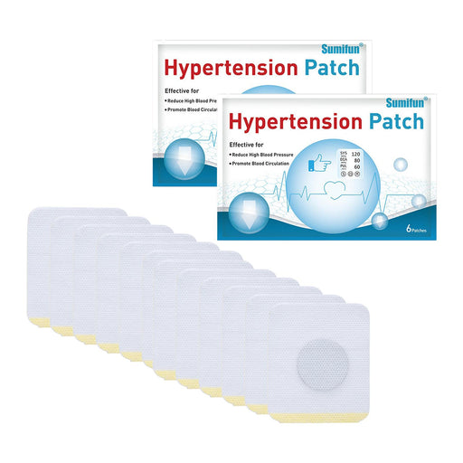 Crofta 12 Pcs/2 Bag Hypertension Patch Clean Blood Vessel Plaster Patch Health