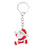 Crofta Woman Christmas Keychain Key Ring Phone Chain for Handbag Car Key Decor Santa 8