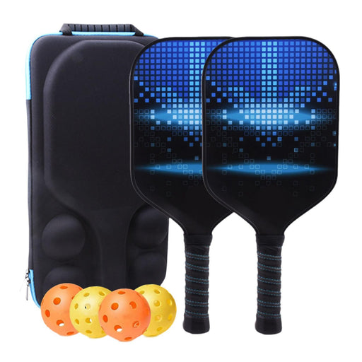 Crofta 2 Pieces Pickleball Paddles with 4 Balls for Training Indoor and Outdoor Gym Style C