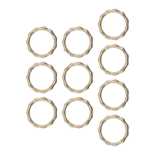 Crofta 10 Pieces Spring Rings Metal Carabiner Clip Snaps for Purse Shoulder Strap Gold