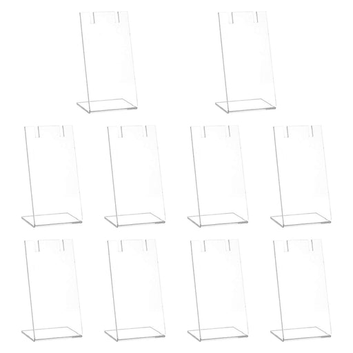 Crofta 10Pcs Acrylic Earrings Display Stands Counter for Shop Tabletop Presentation Transparent