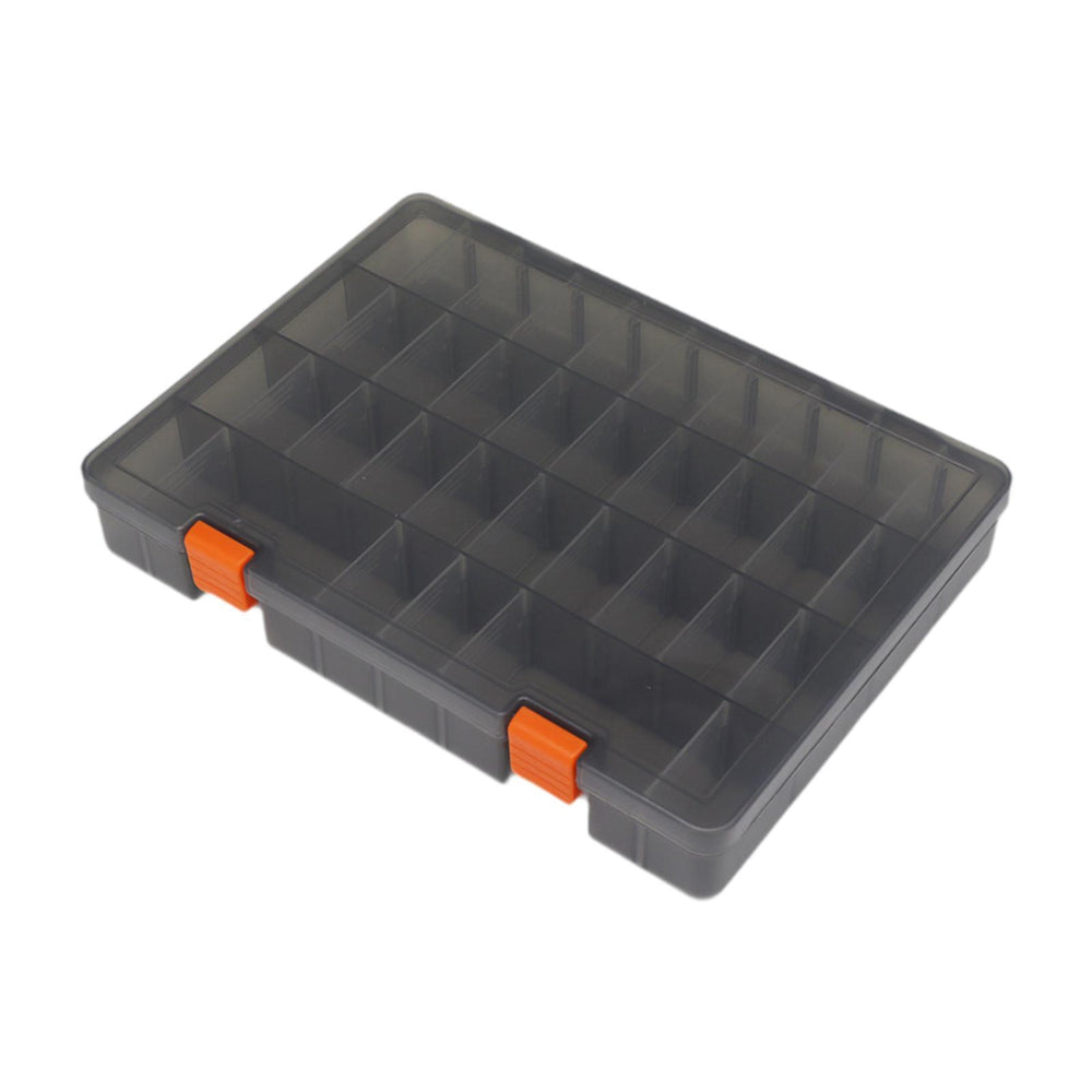 Crofta Multi Grids Storage Box with Lid Beads Box for Garage Tool Small Parts Bolts 36 Grids