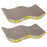 Crofta Pack of 2Pcs, Cat Kitten Cardboard Corrugated Scratcher Scratching Pad Sofa Bed Board Mat