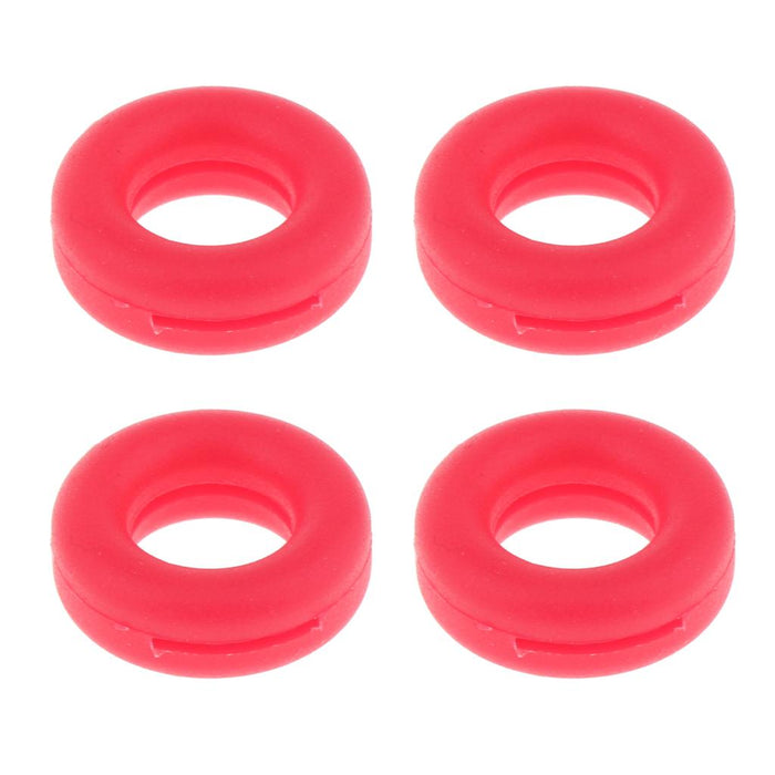 Crofta 2 Pairs Anti Slip Silicone Ear Hooks Holder for Glasses Red