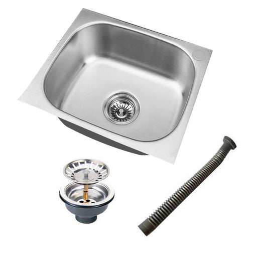 Undermount Single Bowl Kitchen Restaurant Hotel Bar Easily Drain Workstation 42x36cm