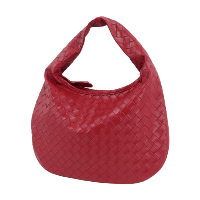 Women Shoulder Bag Trendy Female Zipper Tote Bag for Commuting Street Summer Red