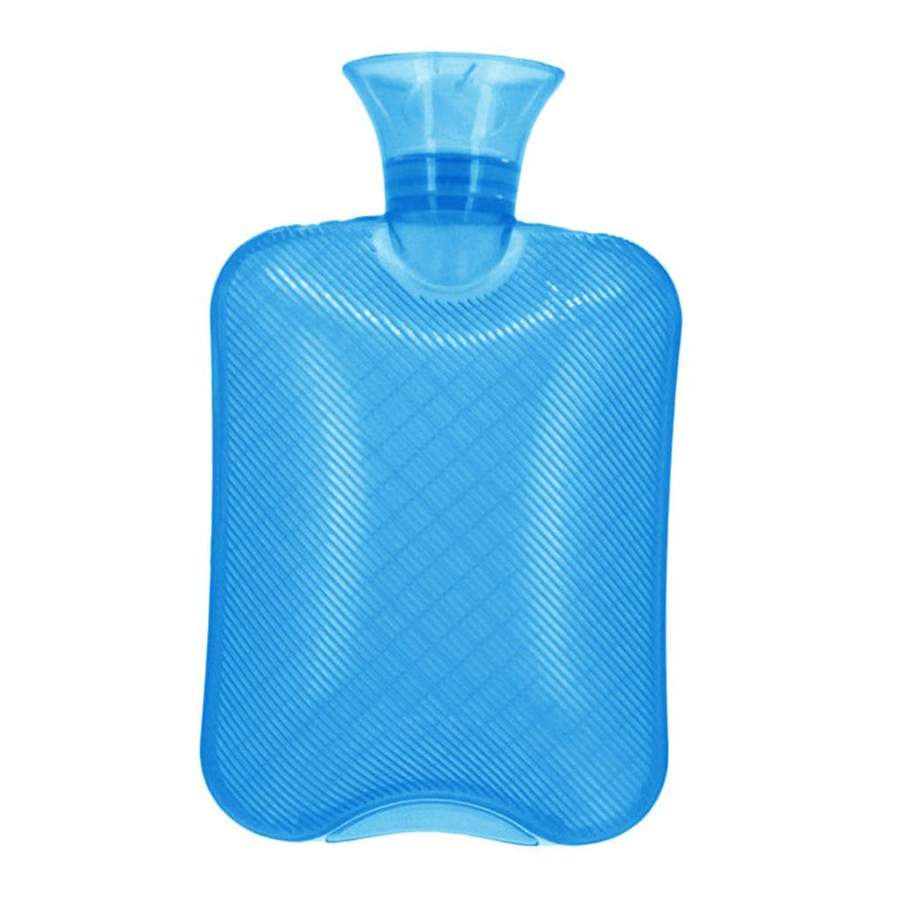 Crofta 1000ml PVC Leakproof Cold Hot Water Bottle Bag Pouch with Cover Blue 01