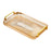 Crofta Serving Tray Perfume Cosmetic Storage Organizer for Office Breakfast Kitchen yellow