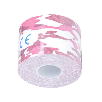 Crofta Waterproof Uncut Muscle Support Sports Kinesiology Tape  Camouflage Pink