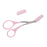 Crofta Women Eyebrow Trimmer Comb Eyelash Hair Scissors Cutter Remover Makeup Tool