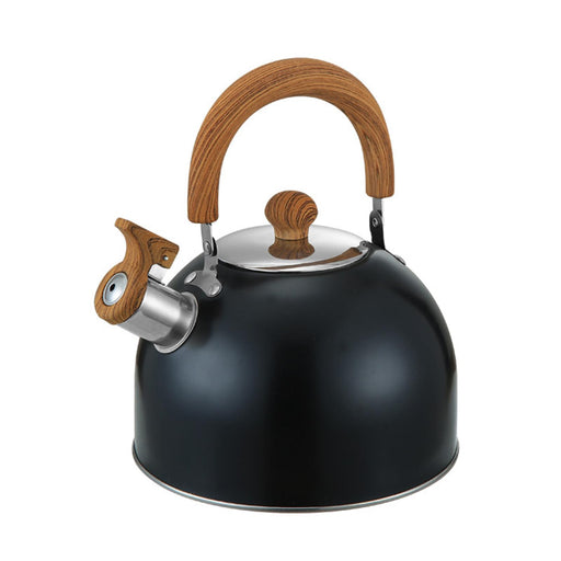 Whistling Kettle with Spout Cover Stovetop Kettle for Camping Fishing Indoor 2L