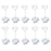 Crofta 10pcs Heart Shape Place Card Holder Wedding Party Favor