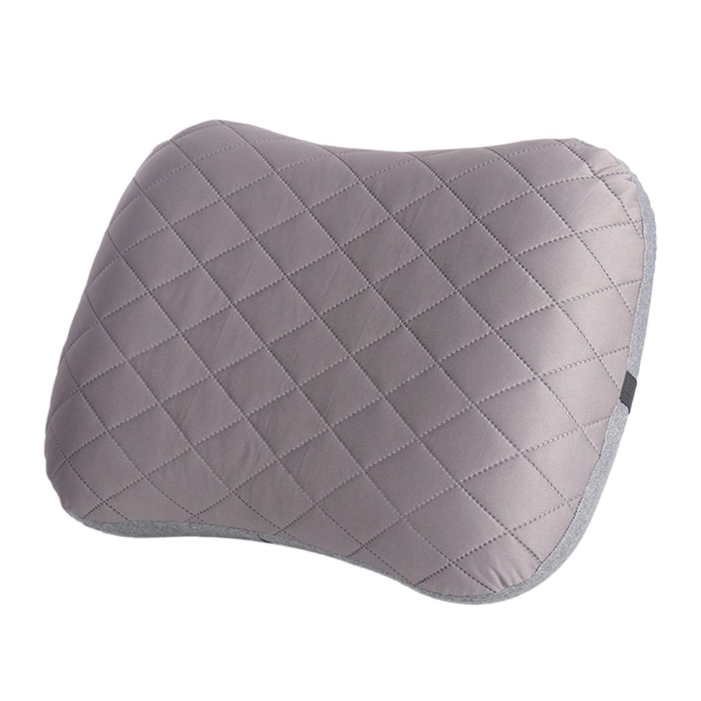 Inflatable Camping Pillow Portable for Traveling Airplane Backpacking Light Gray