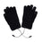 Crofta USB Heated Gloves 3 Temperature Settings Warm for Typing Hiking Men Women Black