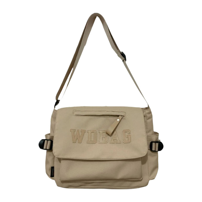 Crofta Crossbody Bag Novelty School Bag Shoulder Purse for Commuting Outdoor Riding Khaki