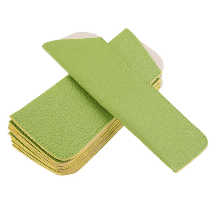 Crofta 10 Pieces Slip in Eyeglass Pouch Eyewear Sleeve Glasses Bag Protector Green