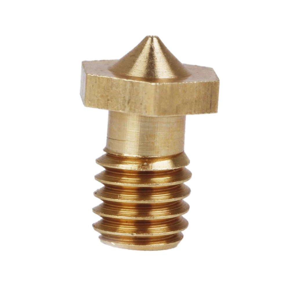 Crofta 0.4mm Copper 3D Printer Print Head Extruder Nozzle Replacement 1pc Golden