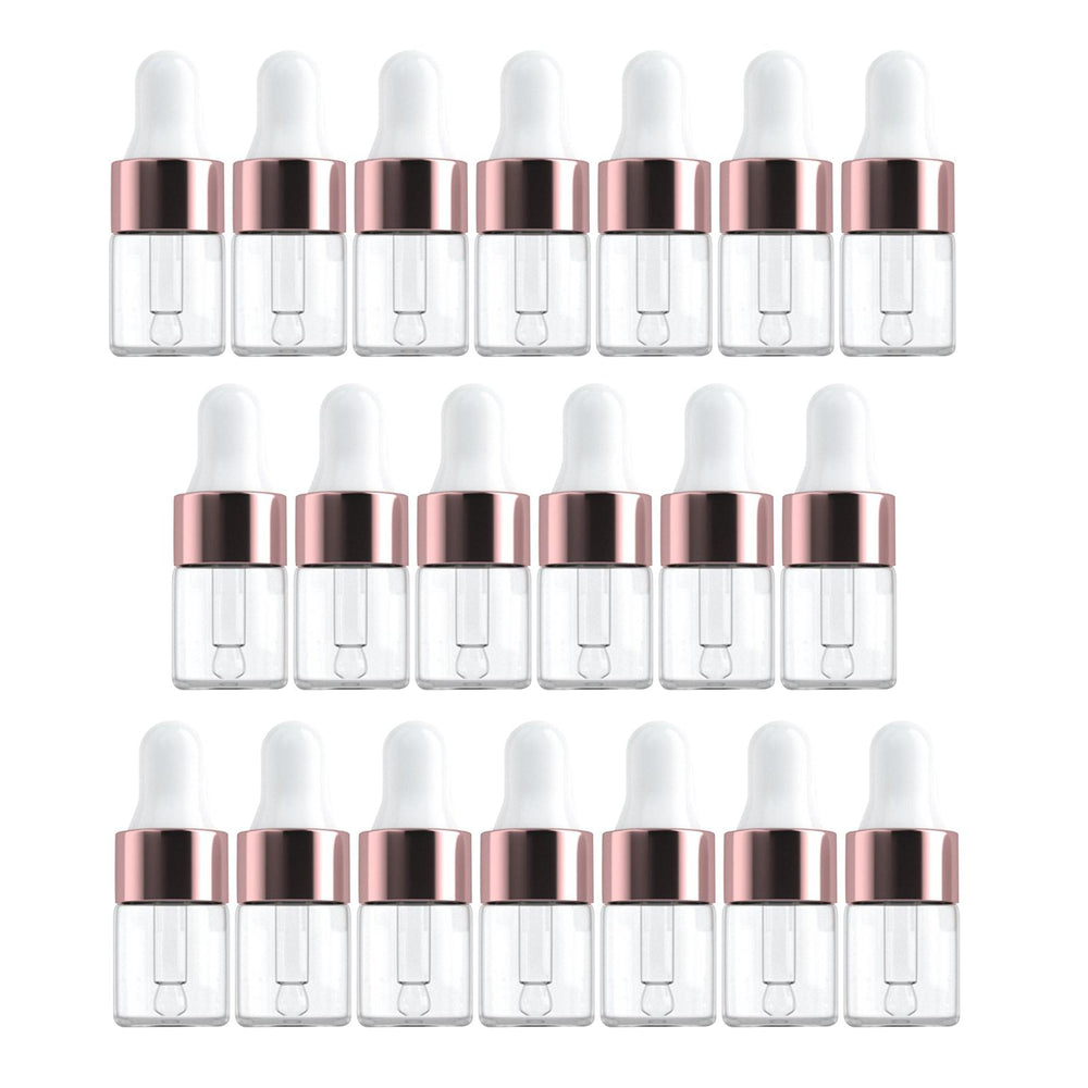 20Pcs Dropper Bottles Squeezable for Cosmetic Packaging Eye Liquid Dropper 2ML