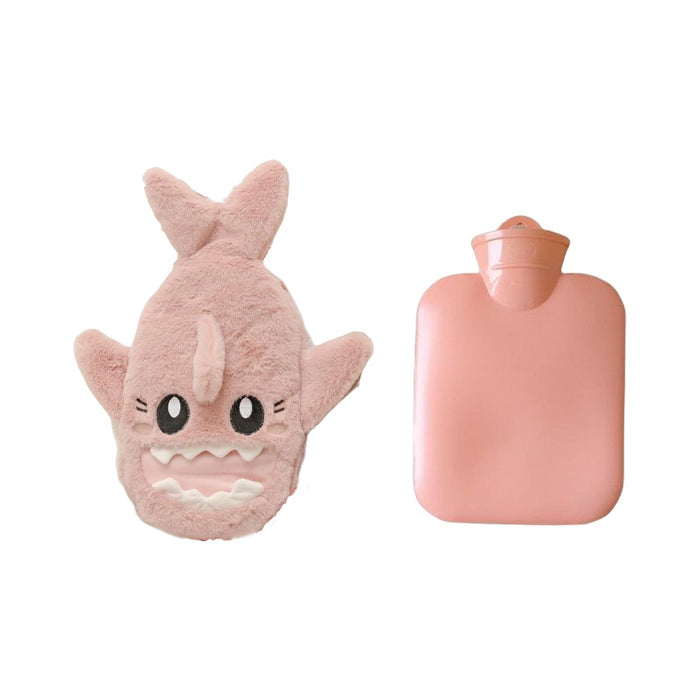 Crofta PVC Hot Water Bag Women Men Winter Gift Bed Warmer for Shoulder Feet Hand Pink