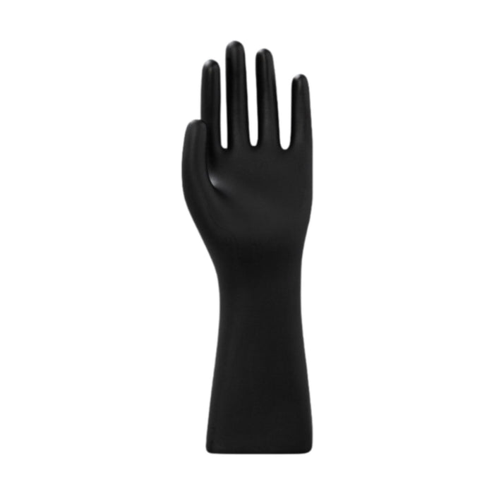 Crofta Male Mannequin Hand Matte Black Male Hand Model for Bracelet Gloves Tabletop Left Hand