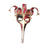 Crofta Mardi Gras Mask Lady Wall Art Stage Show Birthday Headgear Club Cosplay Mask Red