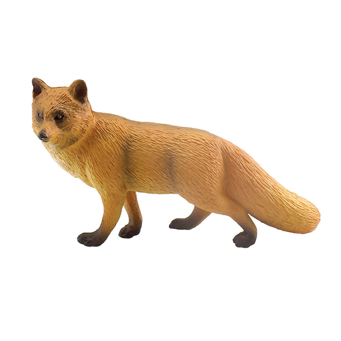 Crofta Animal Figure Lifelike Simulation Wild Animal Statue Birthday Study Presents Red Fox