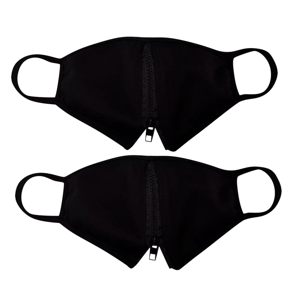 Crofta Zipper Face Guard Easy to Eat & Drink Face Procetion for Women Men  Black