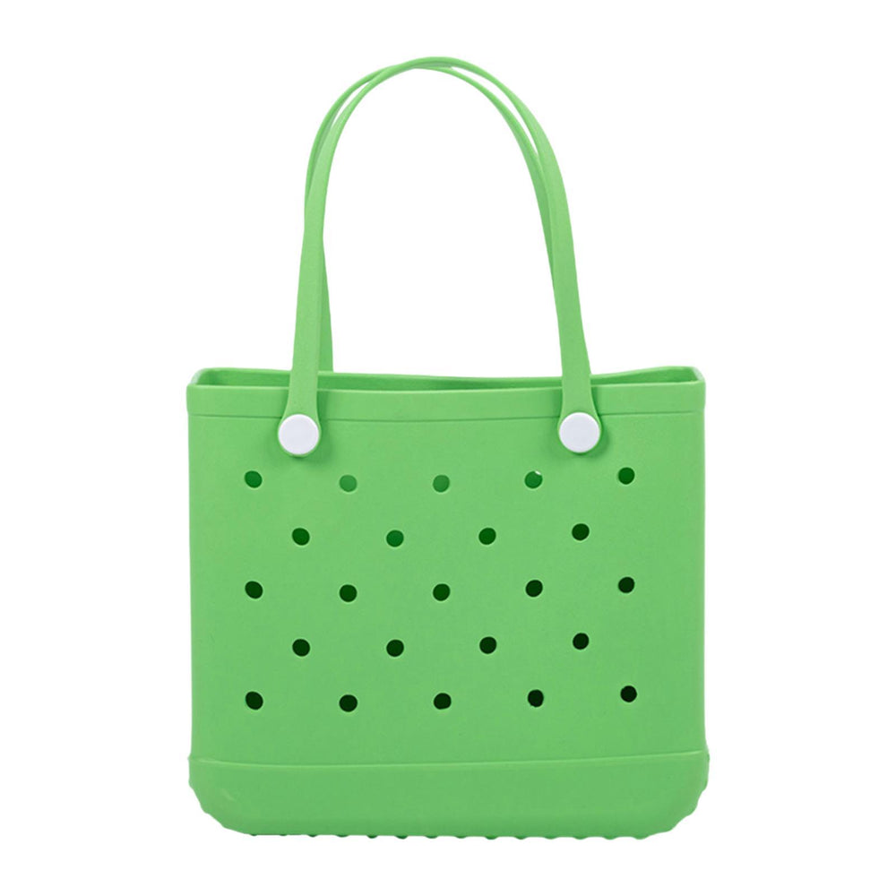 Beach Tote Bag Breathable Beach Handbag Organizer for Swimming Beach Outdoor Green