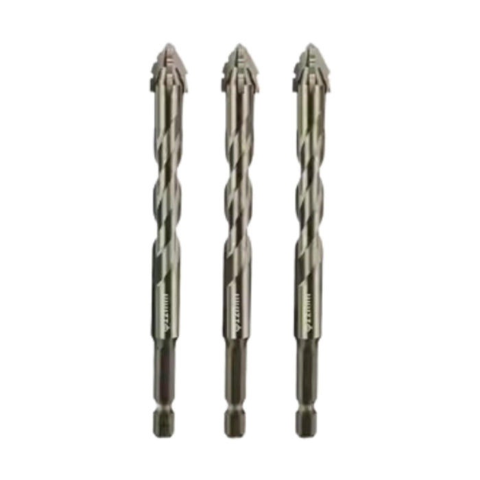 Crofta 3x Four Flute Sawtooth Eccentric Drill Bits Skewed Head Eccentric Drill Bits 12mm