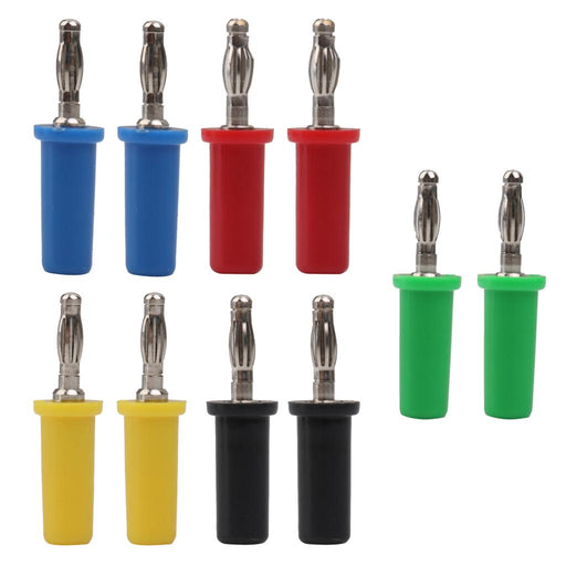 Crofta 10pcs 4mm Banana Plug Male Connector for High Voltage Speaker Audio