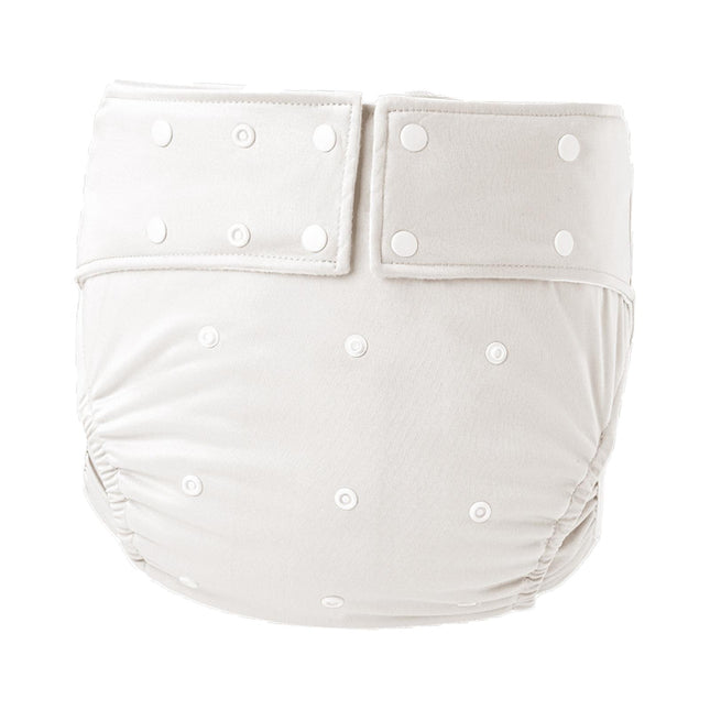 Crofta Waterproof Adult Pocket Diaper Washable for Incontinence TPU Coat for Adults White