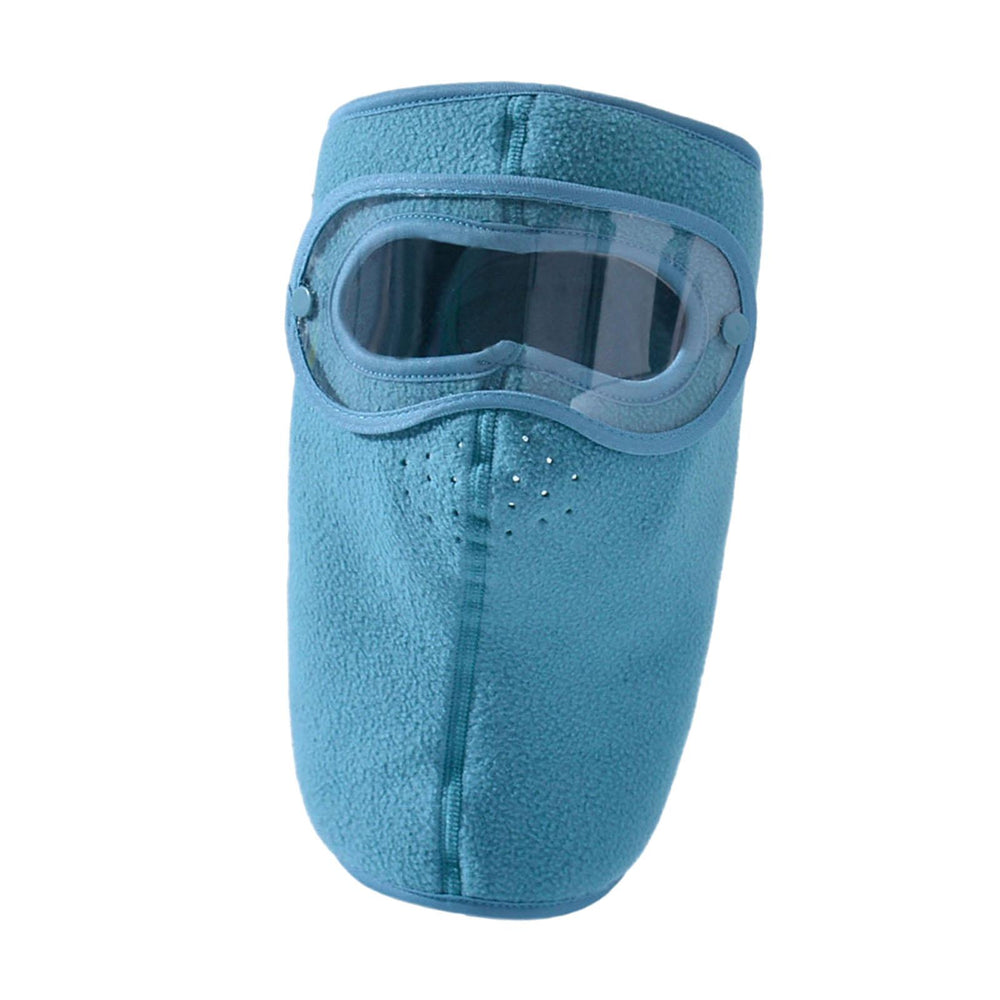 Crofta Winter Full Face Mask Men Women Reusable Headgear for Running Hiking Camping Blue