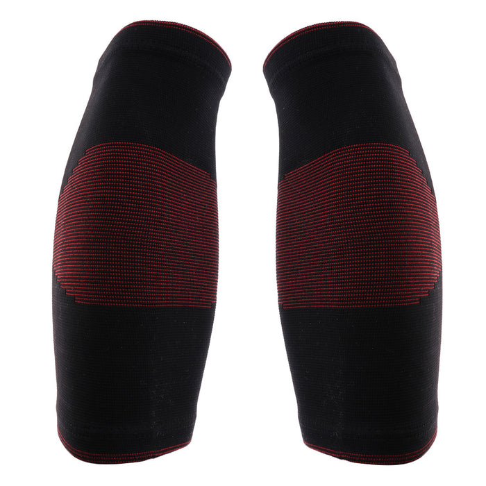 1 Pair Black Sports Knee Sleeves Arthritis Pain Brace Wrap Black Red M