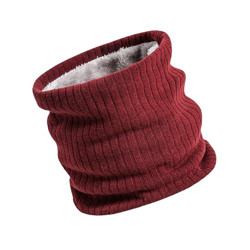 Winter Neck Warmer Gaiter Soft Neck Scarves for Running Cold Weather Cycling Dark Red