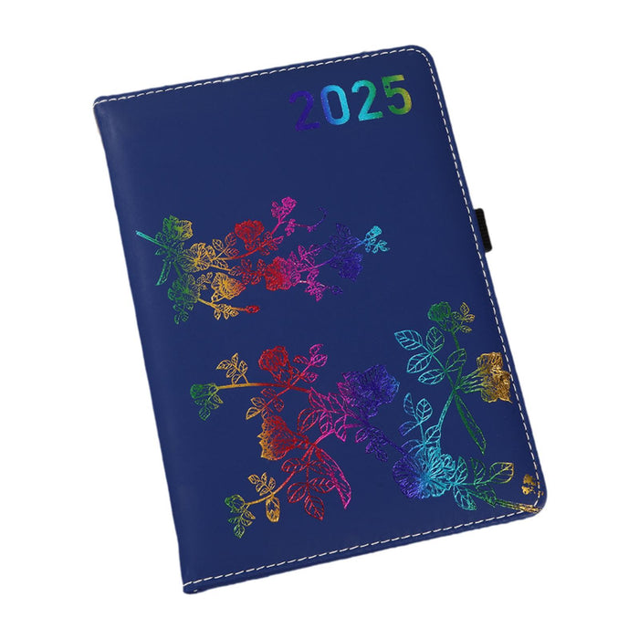 2025 Planner 5.8"x8.3" Business, Office, Home Practical with Hourly Schedule Blue