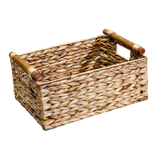 Crofta Storage Basket Decorative Gourd Grass Basket for Patio Table Home Decoration 32cmx22cmx16cm