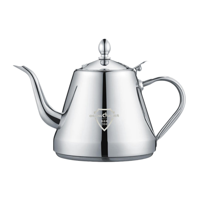 Crofta Stainless Steel Tea Pot Stovetop Teapot for Kitchen Outdoor Induction Cooker