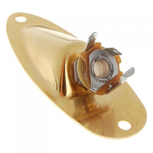 Crofta 1pc Gold Output Jack Socket for Electric Guitar