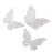 Crofta Butterfly Glass Place Cards Wedding Party Table Decor 50pcs White