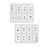 2 Pieces Weekly Pill Box Organiser Supplements Vitamins Travel Home Rectangle