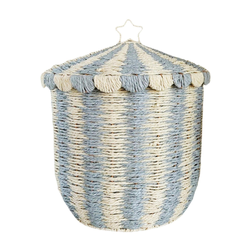 Crofta Woven Storage Basket Trendy Sundries Basket for Garden Farmhouse Room S