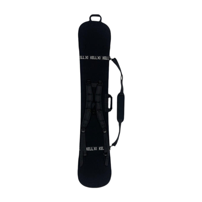 Crofta Snowboard Sleeve with Binding on Backpack Pack Neoprene Snowboard Protection Black 146cm