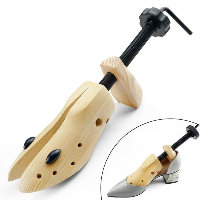 Wood Shoe Stretcher Shoe Tree Adjustable Shoe Extender Shaper S(34-38)-Wood